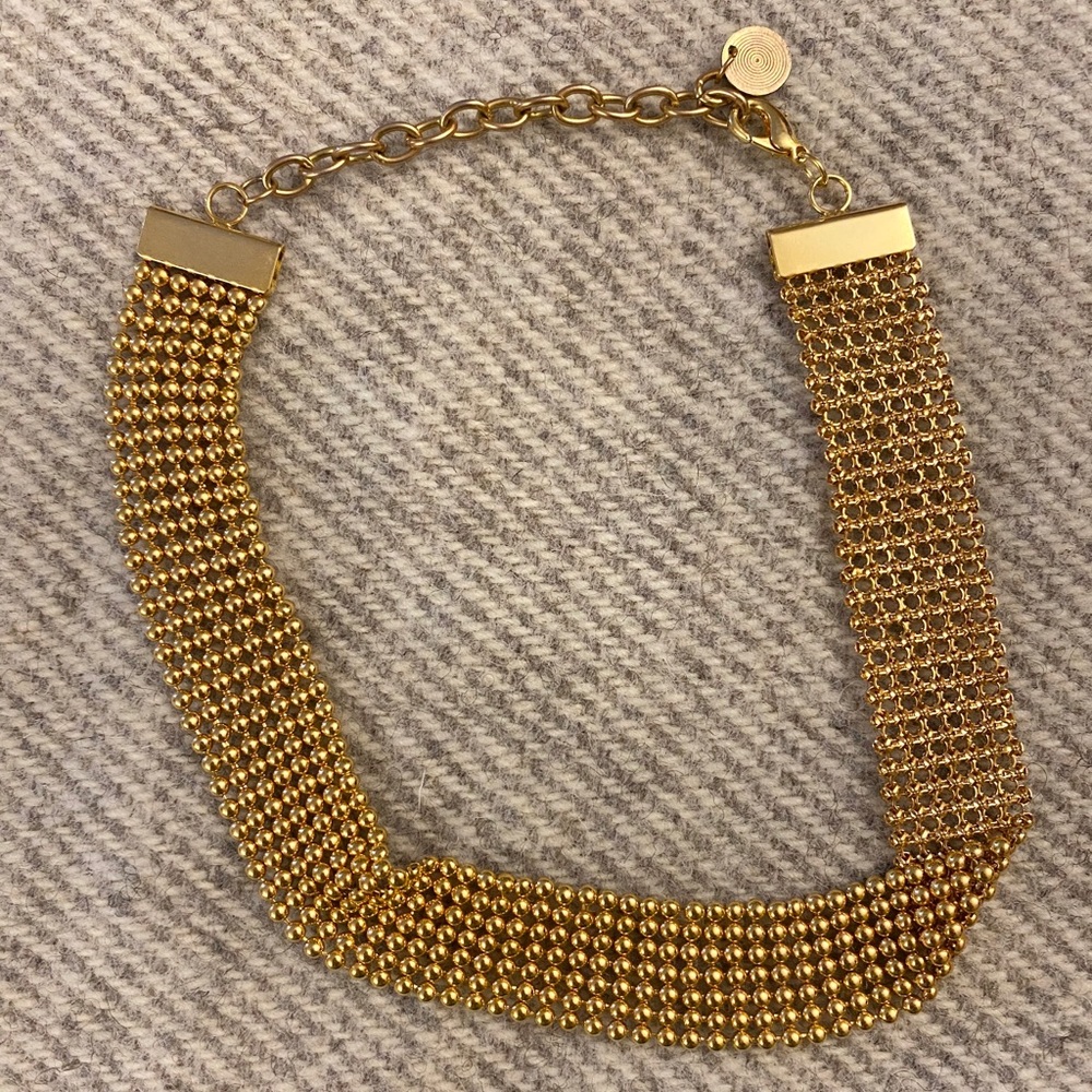 Gold metal choker